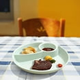 thumbnail image 1 of RYDCOT Plastic Round Divided Plates Tray, 3 Compartment Dinner Plates for Adults, Picky Eaters, Campers, and Portion Control (1 Pcs), 1 of 7