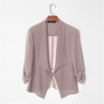 thumbnail image 1 of HWRETIE Women Soft Chiffon Sheer Long Sleeve Open Front Cardigan Evening Dress,Lightweight Outerwear, 1 of 3