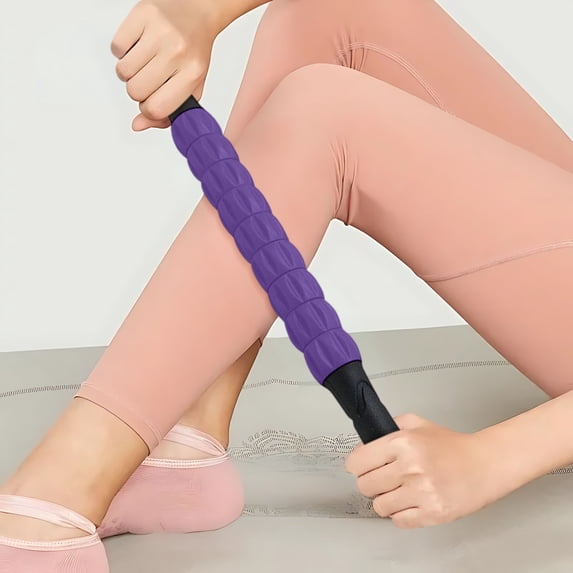 RYDCOT Professional 9-Roller Deep Tissue Massage Stick, Portable Muscle Recovery Roller for Athletes, Relieves Post-Workout Soreness & Leg/Back Pain, Portable Physio Tool (1Pcs)