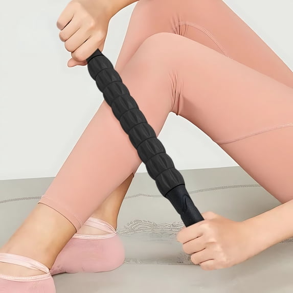 RYDCOT Professional 9-Roller Deep Tissue Massage Stick, Portable Muscle Recovery Roller for Athletes, Relieves Post-Workout Soreness & Leg/Back Pain, Portable Physio Tool (1Pcs)