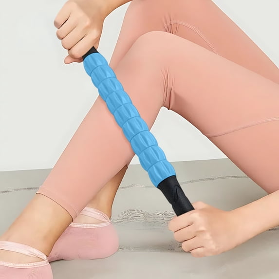 RYDCOT Professional 9-Roller Deep Tissue Massage Stick, Portable Muscle Recovery Roller for Athletes, Relieves Post-Workout Soreness & Leg/Back Pain, Portable Physio Tool (1Pcs)