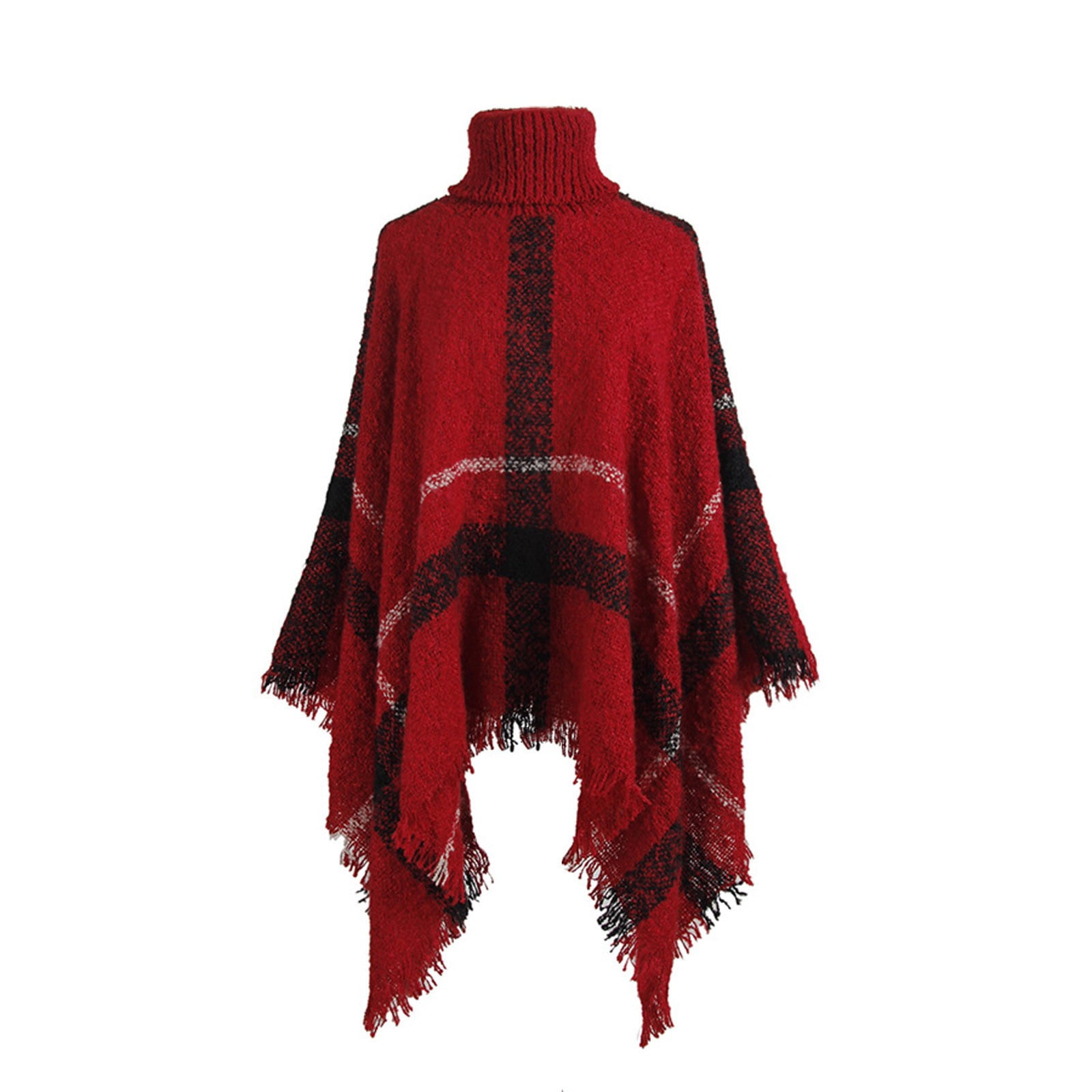 RYDCOT Pullover Poncho Shawl Cape Wraps for Women Shawl Warm Collar ...