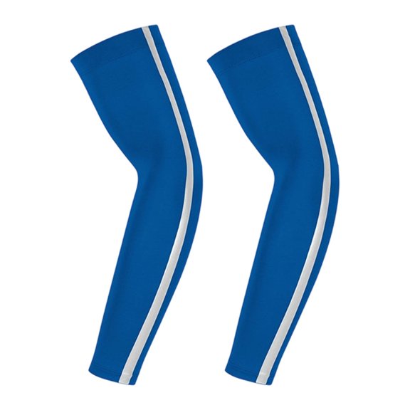 RYDCOT Reflective Arm Sleeves, Ice Cooling UV Sun Protection Sports Compression for Men/Women Blue