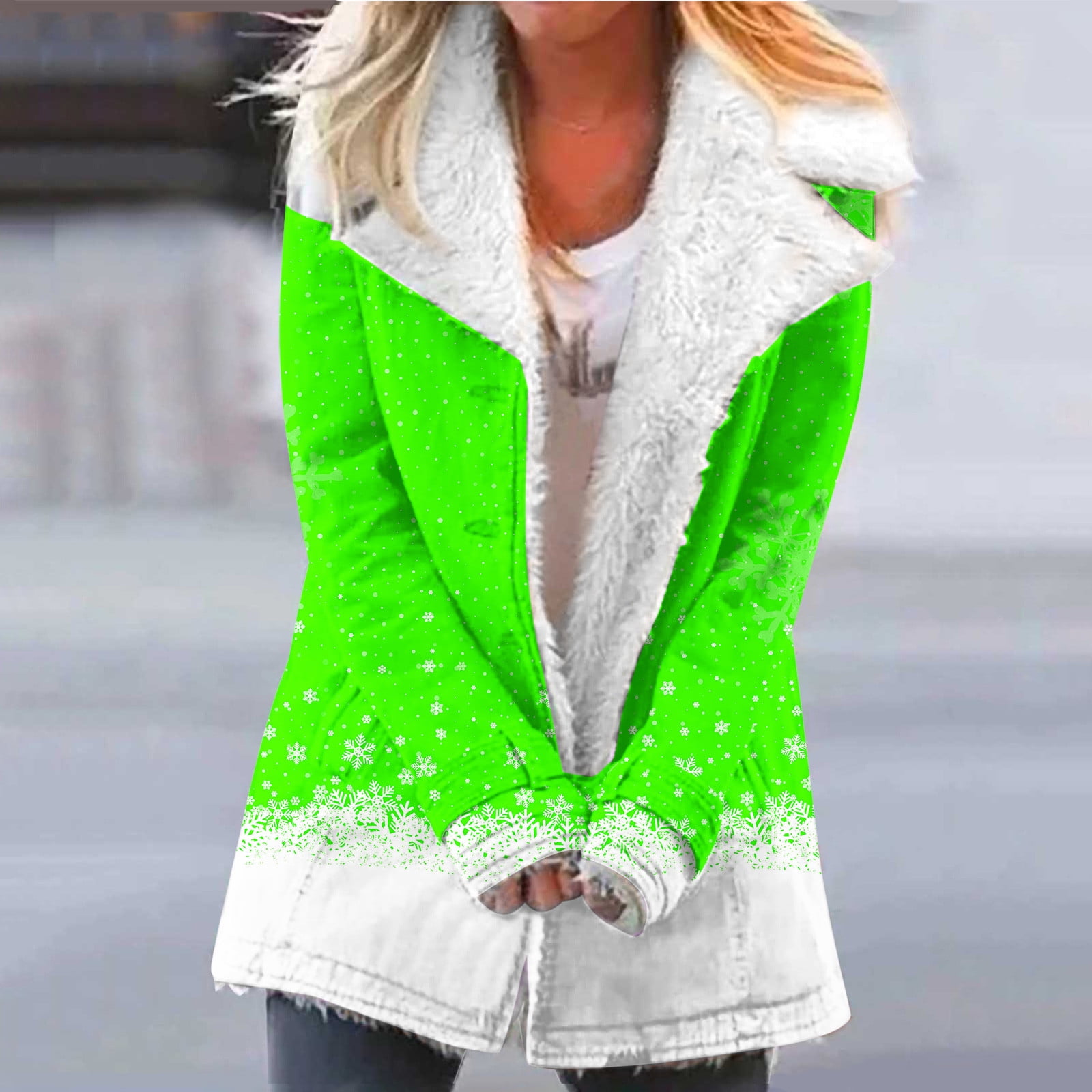 RYDCOT Sherpa Jackets For Women Winter Casual Button Down Warm Lined faux-fur-lined-coat-aurora-outerwear