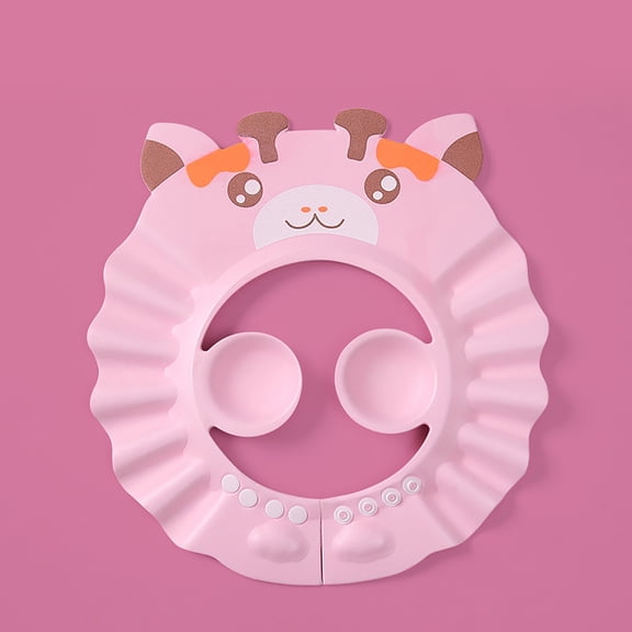 RYDCOT Shower Cap, Hair Washing Shield, Bath Visor for Bathing Head Face Eye Ear Protector, Air Cushioned Shampoo Caps