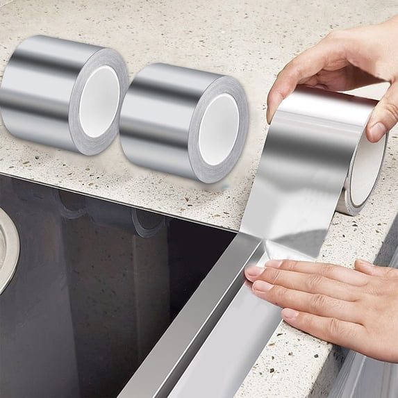 RYDCOT Silver Aluminum Foil Duct Tape, Heavy Duty High Temperature Sealing and Patching,Perfect for HVAC,Air Ducts,Foamboard,Metal Repair,Insulation,Dryer Vent and More (1 Roll)