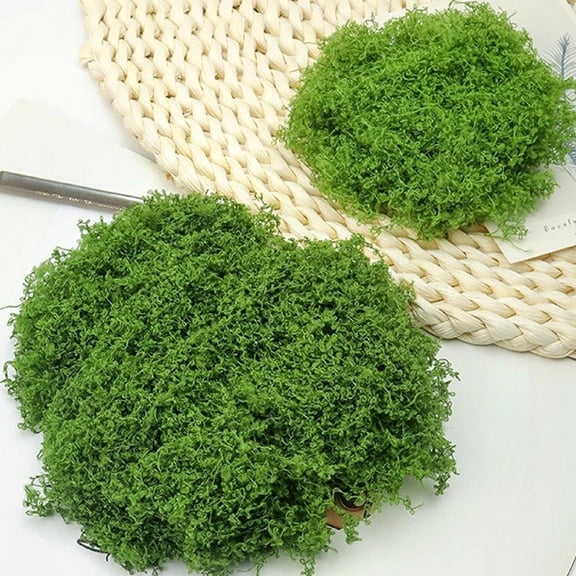 RYDCOT Simulated Moss, Artificial Moss, Green Plants Decorative Landscaping Potted Grass Pavement, DIY Filamentous False Moss