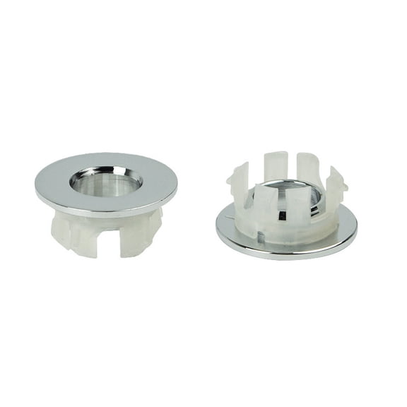 RYDCOT Sink Overflow Ring, Bathroom Kitchen Sink Basin Trim Overflow Cover Hole Insert Cap Chrome (1 Pcs)