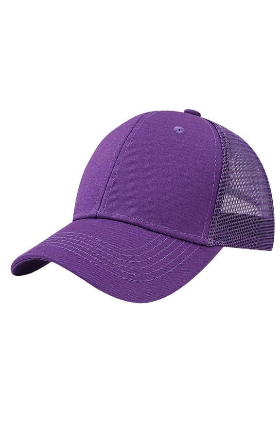Snapback Trucker Hats Cotton Baseball Caps Adjustable Blank Mesh Back Ball Caps for Men Women