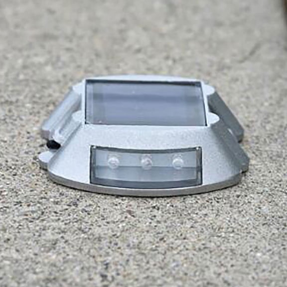 RYDCOT Solar Raised Pavement Marker Light, High Brightness IP68 Waterproof Reflective Road Marker Solar Driveway Dock Lights, Sidewalk Stair Garden Pathway Walkway (1 Pcs)