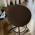 thumbnail image 1 of RYDCOT Solid Color Round Bar Stool Seat Covers, Washable Stool Cushion, Slipcover Elastic Bar Chair Covers for 14-17 Inch Chair (Multicolor for Choice), 1 of 6