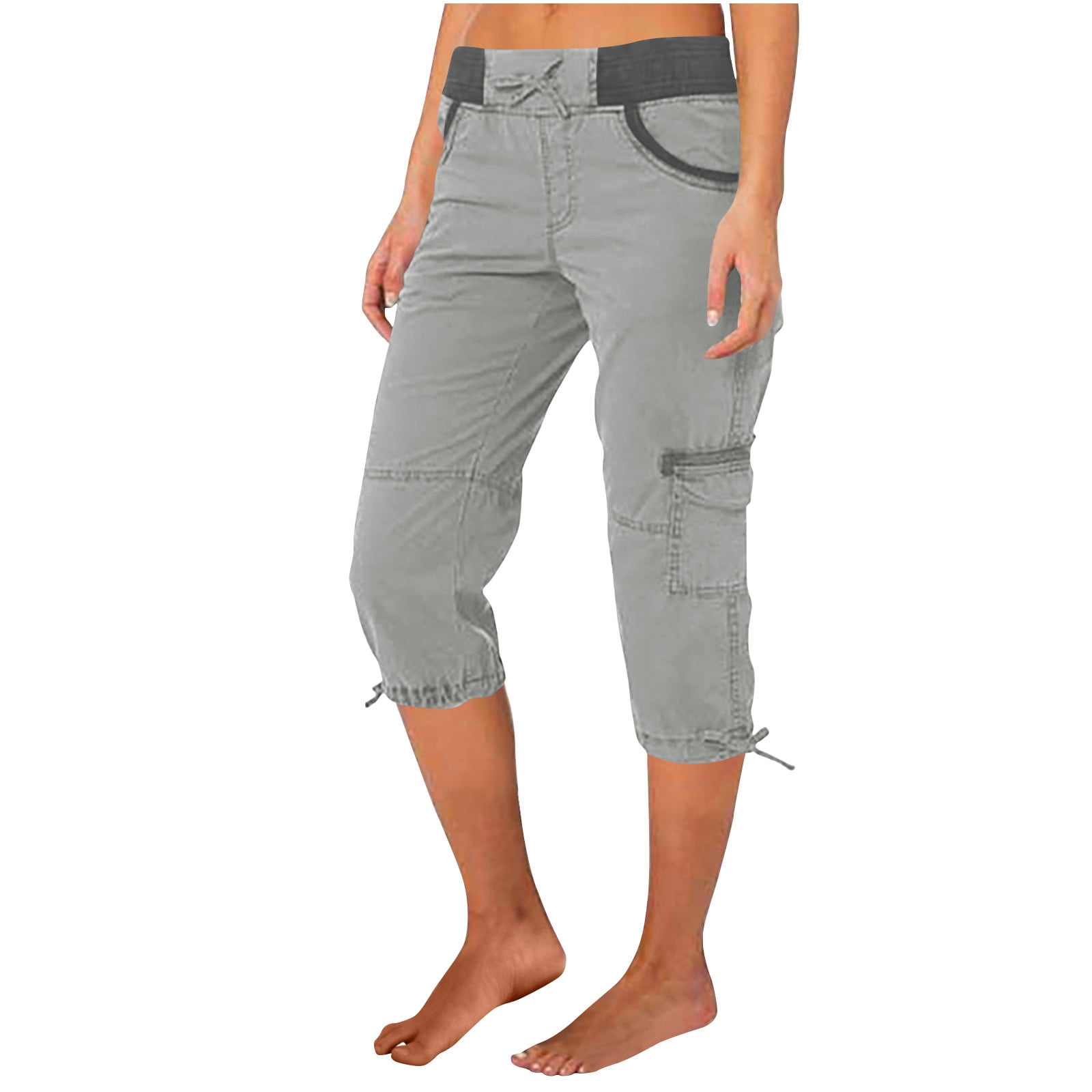 RYDCOT Summer 2024 Cargo Cropped Pants for Women Cargo Capris Hiking ...
