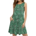 thumbnail image 1 of RYDCOT Summer Dresses for Women Beach Vacation Sleeveless Floral Tshirt Dresses Sundress Casual Loose Boho Tank Dress with Pockets Sale, 1 of 5