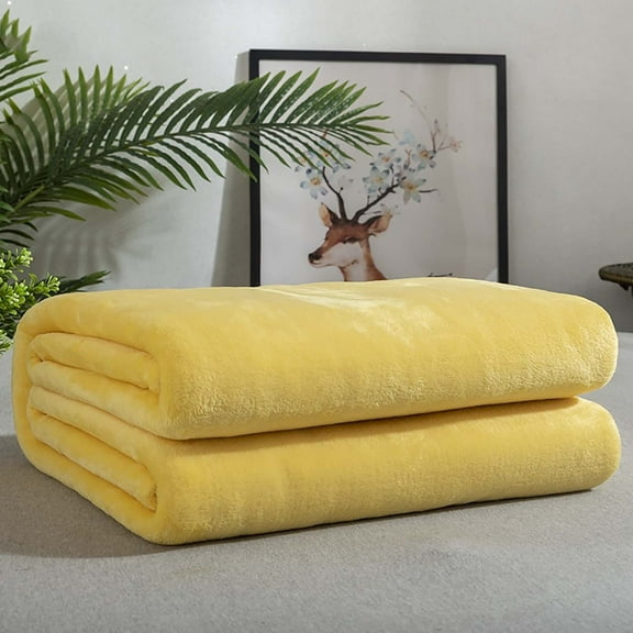 RYDCOT Super Soft Throw Blanket, Premium Silky Flannel Fleece Throw Size Microfiber Lightweight Blanket, All Season Use