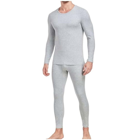RYDCOT Thermal Underwear for Men Long Johns with Fleece Lined Base Layer Men Cold Weather Top Bottom thermal Underwear Set Black