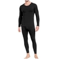 thumbnail image 1 of RYDCOT Thermal Underwear for Men Long Johns with Fleece Lined Base Layer Men Cold Weather Top Bottom thermal Underwear Set Black, 1 of 7