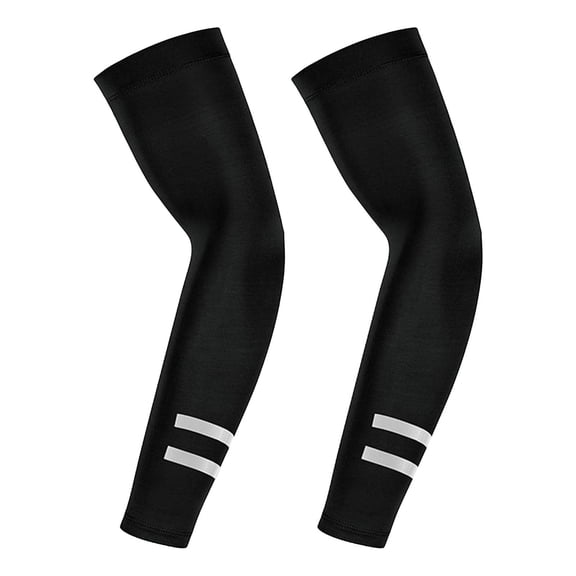 RYDCOT UV Sun Protection Arm Sleeves, UPF 50 Lightweight Sports Reflective Ice Cooling Arm Compression Sleeves for Men Women Teenager Black