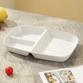 thumbnail image 1 of RYDCOT Unbreakable 3 Compartment Divided Plates, Reusable Wheat Straw Food Tray for Party, Portion Control Plates for Balanced Meal, Microwave Dishwasher Safe, 1 of 6