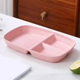 thumbnail image 1 of RYDCOT Unbreakable 3 Compartment Divided Plates, Reusable Wheat Straw Food Tray for Party, Portion Control Plates for Balanced Meal, Microwave Dishwasher Safe, 1 of 6