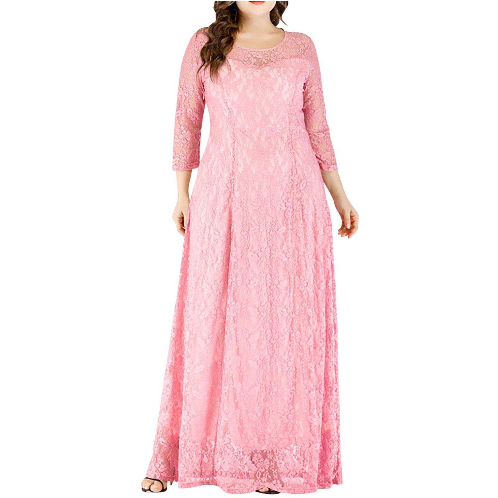 RYDCOT Wedding Dresses for Women Plus Size Floral Lace formal Dress 3/