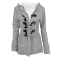 thumbnail image 1 of RYDCOT Winter Coats for Women 2023 Trendy Warm Sherpa Lined Parkas Jacket Thickened Windproof Hooded Outerwear with Pocket Buttons Jacket on Clearance, 1 of 1