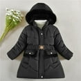 thumbnail image 1 of RYDCOT Winter Coats for Girls Faux Fur Hooded Kids Toddler Warm Thickened Padded Down Jacket with Pockets Girl Winter Outerwear Clothes Sale, 1 of 4
