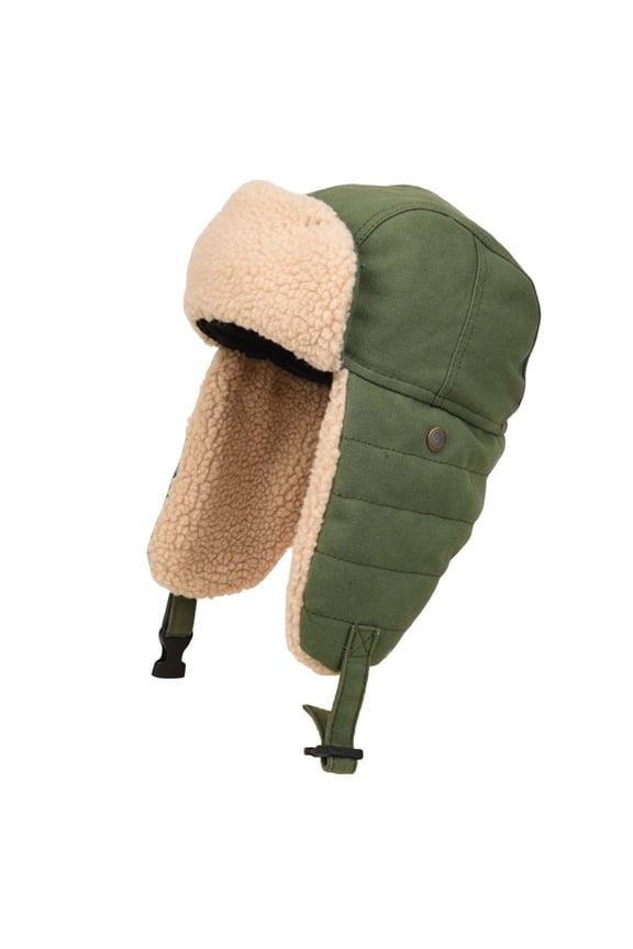 Winter Wool Hats for Women Men Trapper Ushanka Hat with Ear Flaps Warm Russian Bomber Hats for Cold Weather