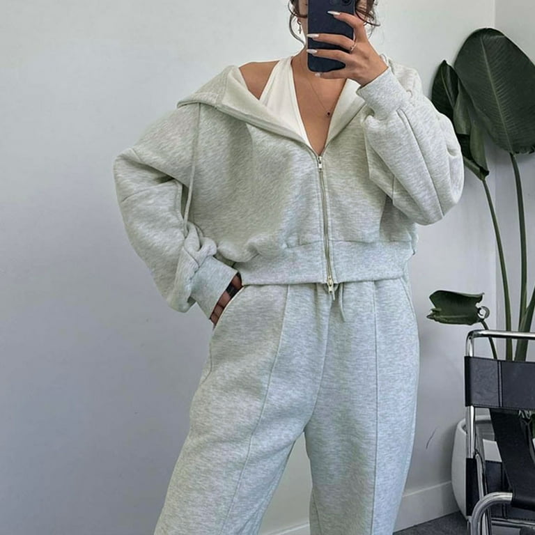 RYDCOT Women 2 Piece Outfits Sweatsuit 2024 Fall Winter Zip RYDCOT Women 2 Piece Outfits Sweatsuit 2024 Fall Winter Zip
