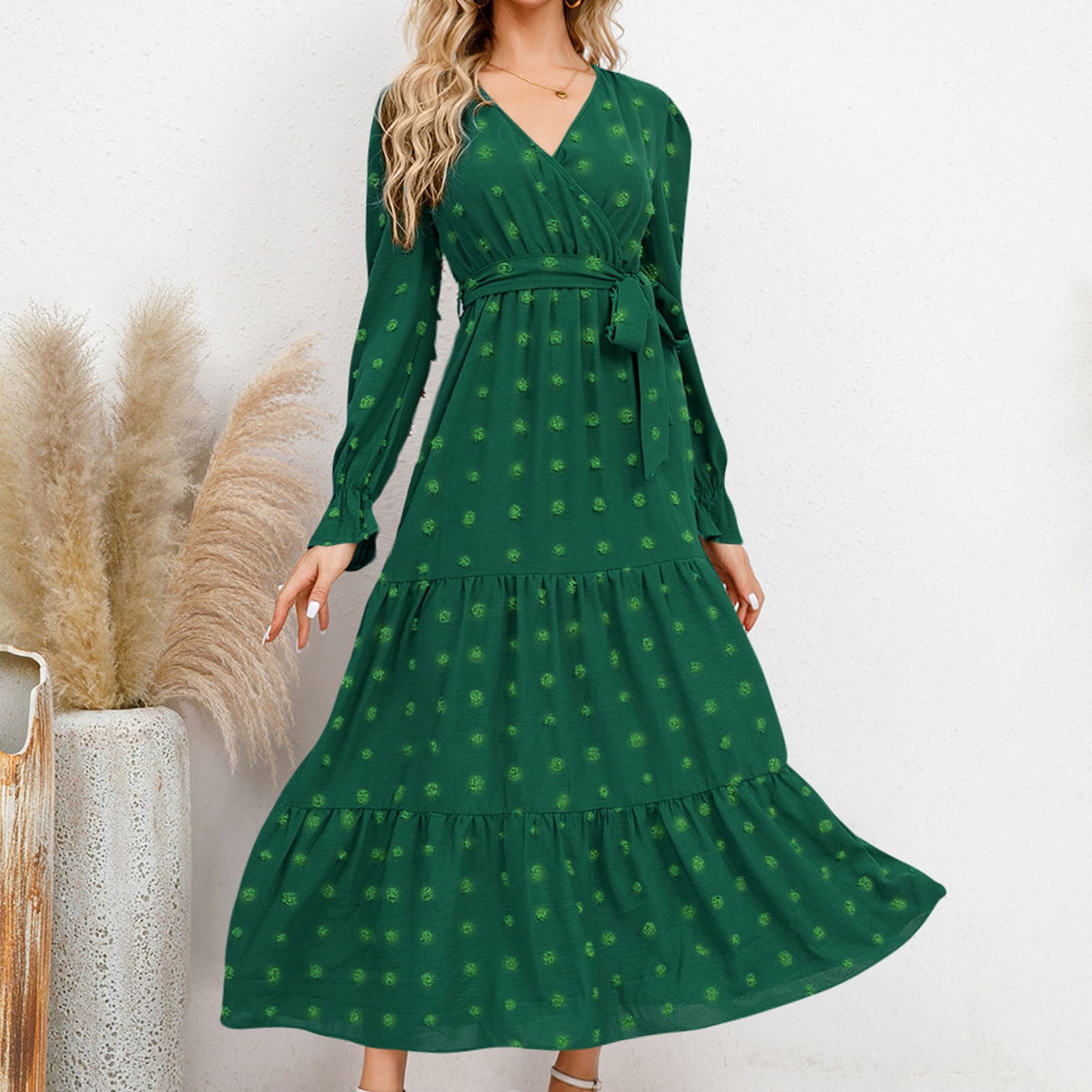 green maxi dress sale Ucille Sage Green Embroidered Chiffon Maxi Dress (Archive Sale) main image 1