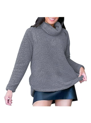 Fleece Cowl Neck Pullover