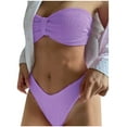 thumbnail image 1 of RYDCOT Women Strapless Bikini Junior Swimsuits for Teen Girls 2 Piece Bandeau Tube Bathing Suit Thong Swimsuits for Women 2025 Swimwear Clearance, 1 of 3