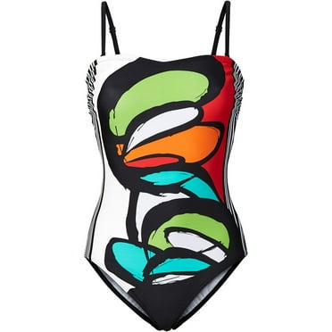 RYDCOT Women Swimwear Bikini Print One Piece Push-Up Padded Bathing Beachwear