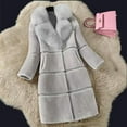 thumbnail image 1 of RYDCOT Women's Fashion Warm Winter Coats Ladies Elegant Faux Fur Jackets Open Front Fuzzy Cardigan Jacket Outerwear Mid Length Overcoat, 1 of 3
