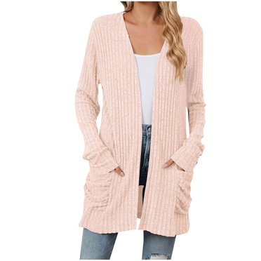 Ivay Women's Plaid Open Front Sweater - Sleeveless Duster Cardigan Vest With Pockets