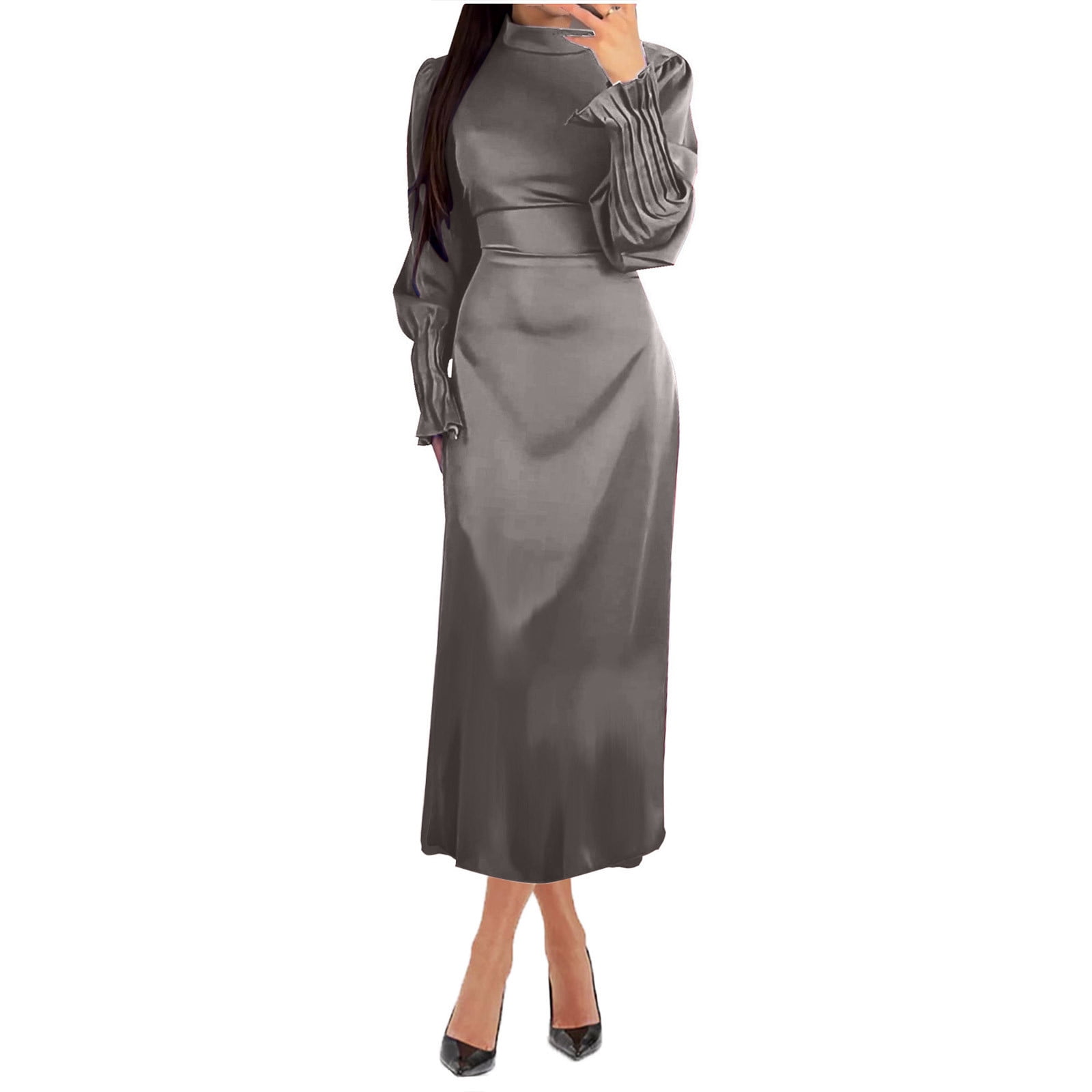 RYDCOT Womens Long Sleeve Maxi Dress 2025 Spring Fall Trendy Elegant ...