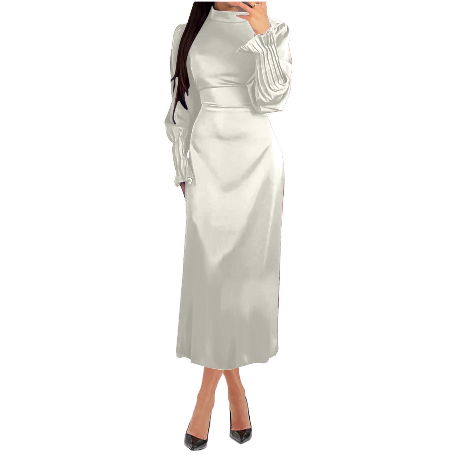 RYDCOT Womens Long Sleeve Maxi Dress 2025 Spring Fall Trendy Elegant ...
