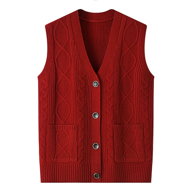 Womens sweater vest with pockets 2025