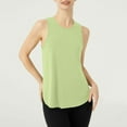 thumbnail image 1 of RYDCOT Womens Tank Tops Casual Summer Scoop Neck Irregular Hem Yoga Tops Sleeveless Running Workout Tops Athletic Gym Shirts Womens T Shirts on Clearance Green, 1 of 6