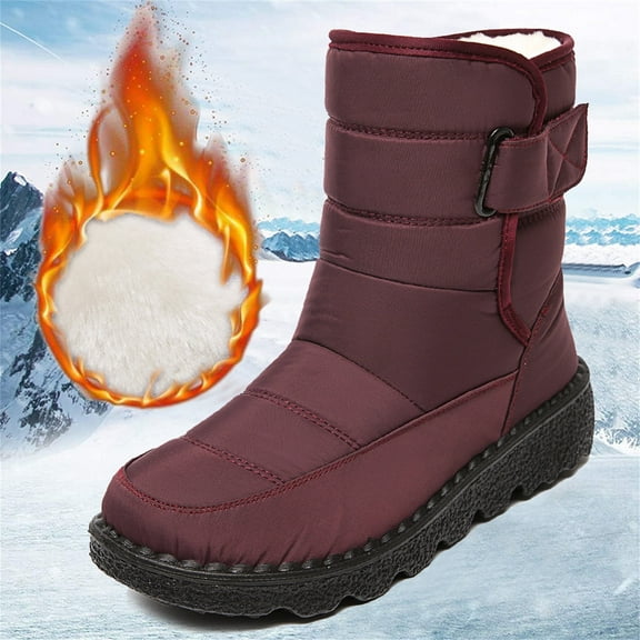 RYDCOT Waterproof Winter Snow Boots - 2025 Winter New Cotton Shoes Snow High-top Non-slip Women's Chelsea Ankle Boots