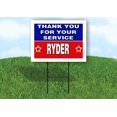 thumbnail image 1 of RYDER THANK YOU SERVICE 18 in x 24 in Yard Sign Road Sign with Stand, 1 of 4