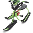 thumbnail image 1 of RYDR - SR2 Snow Runner Sled Bike (Lime) - Winter Bike for Children, Rubber Handles, Adjustable Seat, Rider Comfort, Leash for Uphill Easy Drag, Toboggan Sled, Winter Season, 1 of 7
