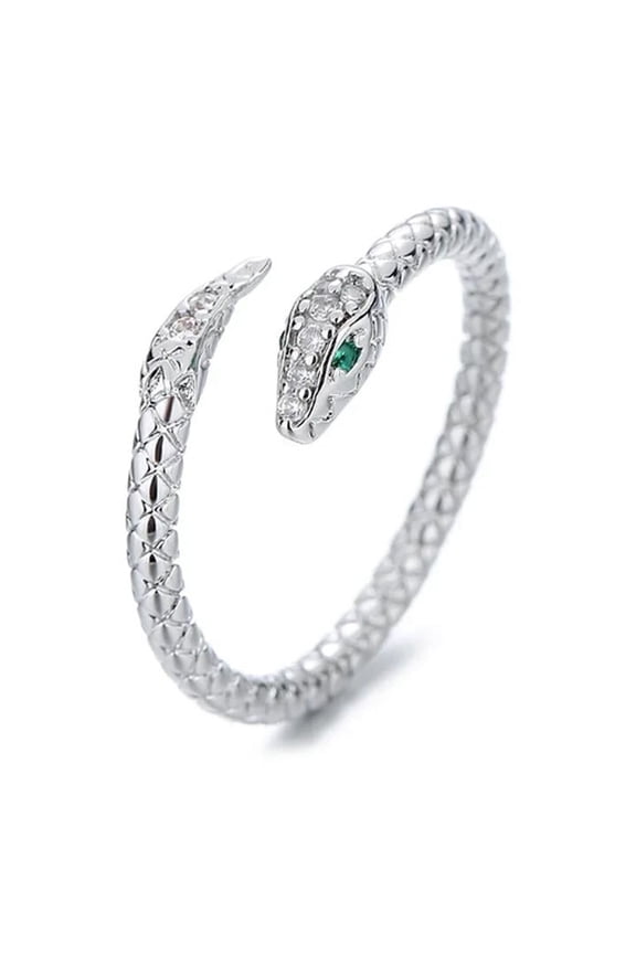 13 European And American Alloy Snake Ring Opening Adjustable Animal Ring Jewelry Female