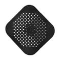 RYGRZJ Black Silicone Floor Drain Cover Sink AntiClogging Bathroom