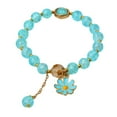 thumbnail image 1 of RYGRZJ Blue (A Small Daisy Bracelet) Flower Bracelet Ins Niche Design Burst Flower Crystal Bracelet Korean Girls Cold Style Personality Girlfriends Couple Jewelry, 1 of 7