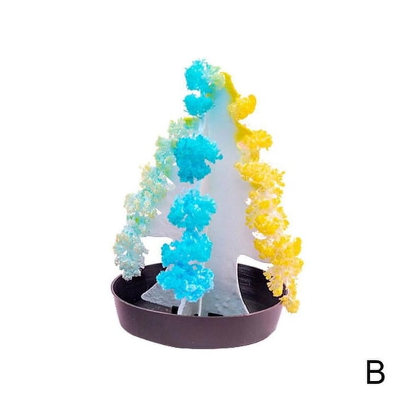 RYGRZJ Colorful Christmas Tree Diy Colorful Christmas Tree Can Bloom Snowflakes Paper Tree Strengthen Magic Water Flowering Crystal Tree