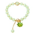 thumbnail image 1 of RYGRZJ Green (A Small Daisy Bracelet) Flower Bracelet Ins Niche Design Burst Flower Crystal Bracelet Korean Girls Cold Style Personality Girlfriends Couple Jewelry, 1 of 7
