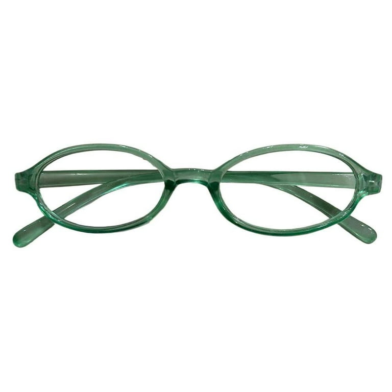 RYGRZJ Light Green New Retro Small Frame Small Face Hot Girl