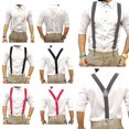 thumbnail image 1 of RYGRZJ Men's Adjustable Suspenders, Gray, One Size, 1 of 8