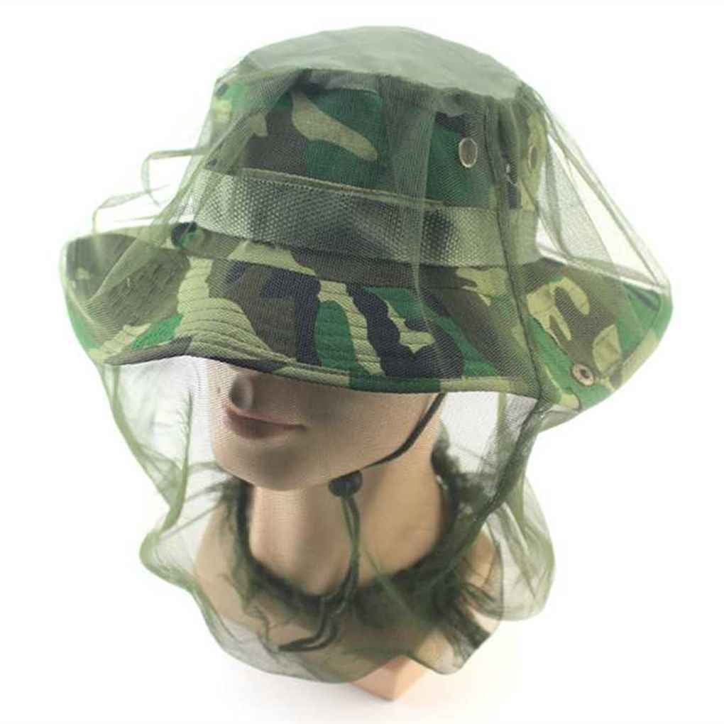 Midge Mosquito Insect Hat Bug Mesh Head Net Face Head Protector Mesh Travel Camping Mesh Cap