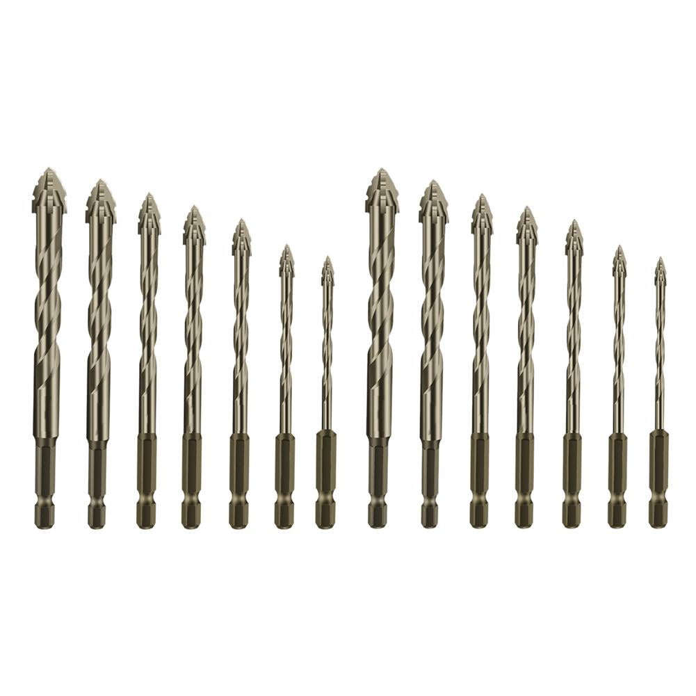7 Pcs New Four-Flute Sawtooth Eccentric Drill Bit, 3/4/5/6/8/10 - View #6